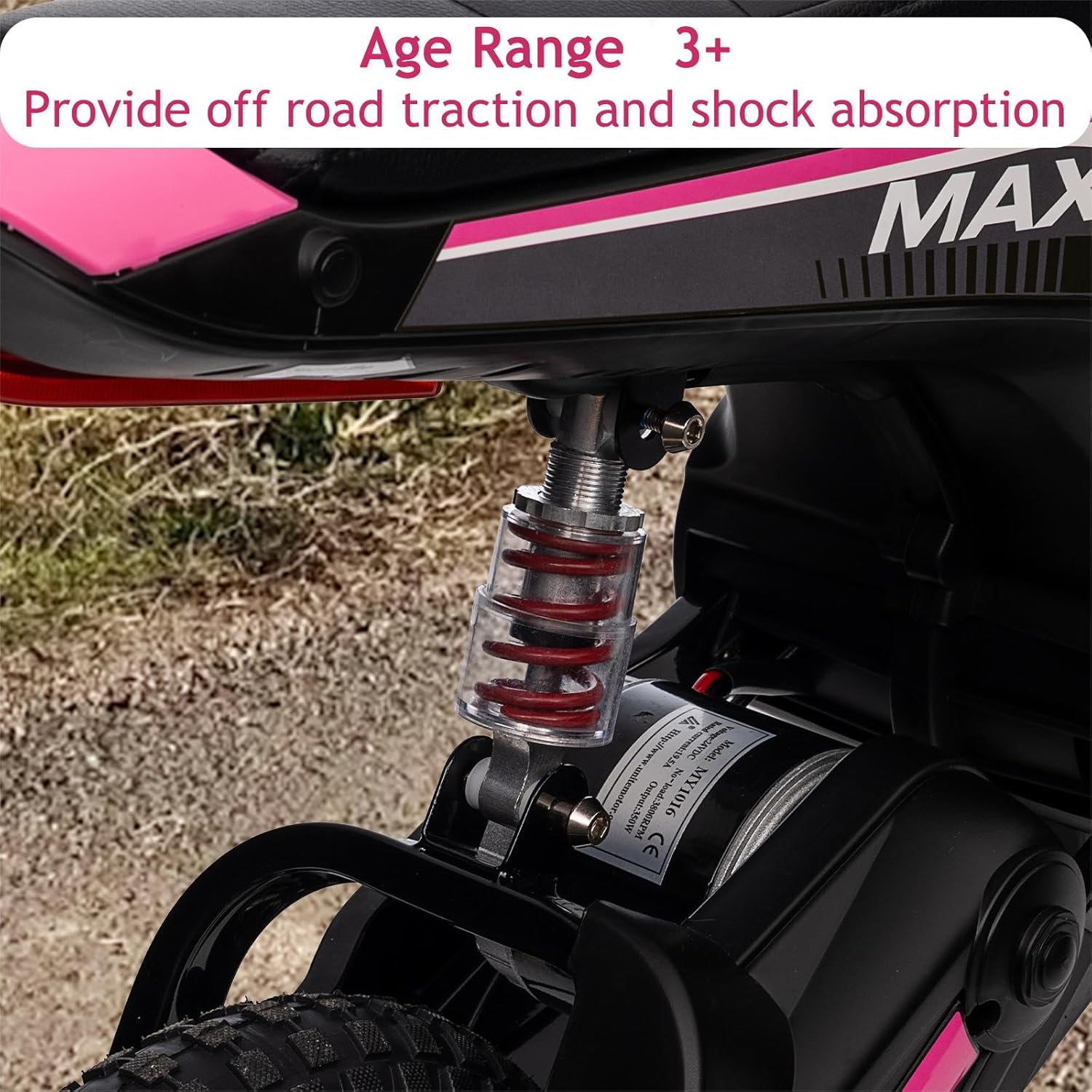 24V Electric Dirt Bike, Pink Y20514