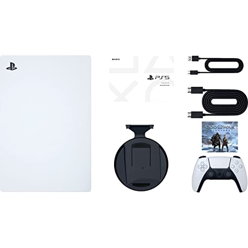 Playstation 5 Disc Version Gaming Console Bundle - 16GB GDDR6 Memory, 825GB SSD, 4K Blu-ray Player Y487883