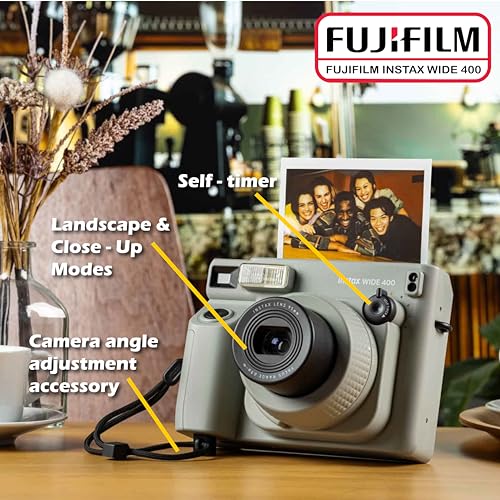 Sage Green Instant Film Camera with 40 Sheets and Carrying Case P9371
