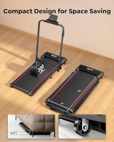 2 in 1 Foldable Under Desk Treadmill with Incline P752