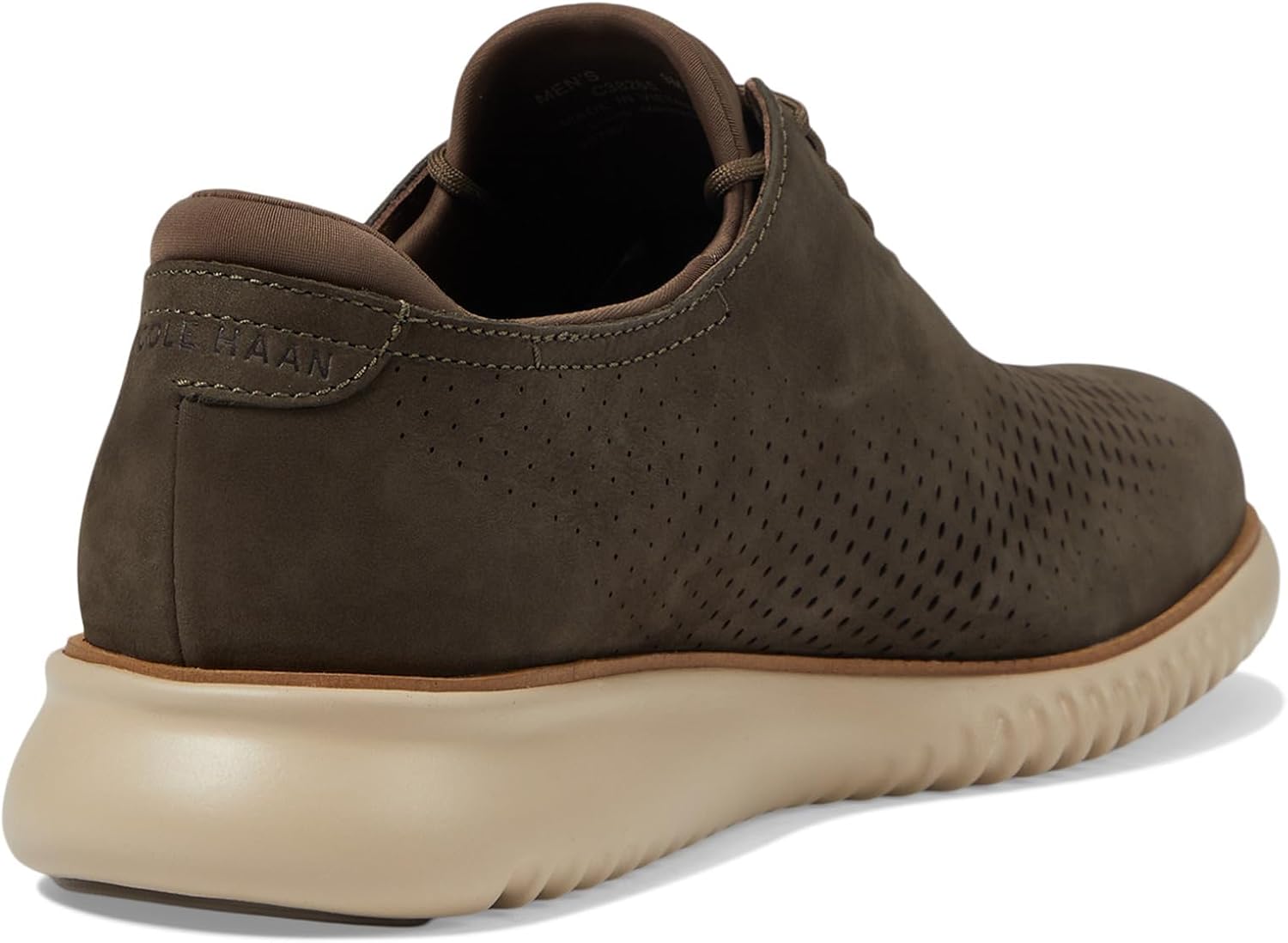 Deep Olive Nubuck Oxford Lined E267