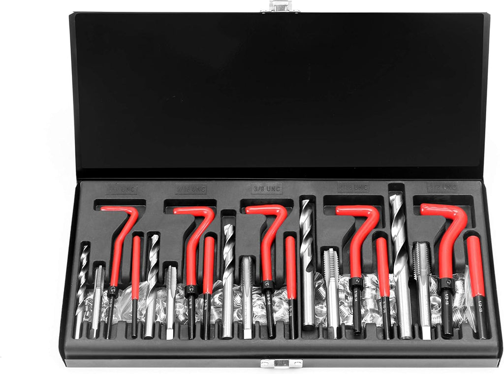 131Pc SAE Thread Repair Kit, HSS Drill Helicoil Repair Kit L379