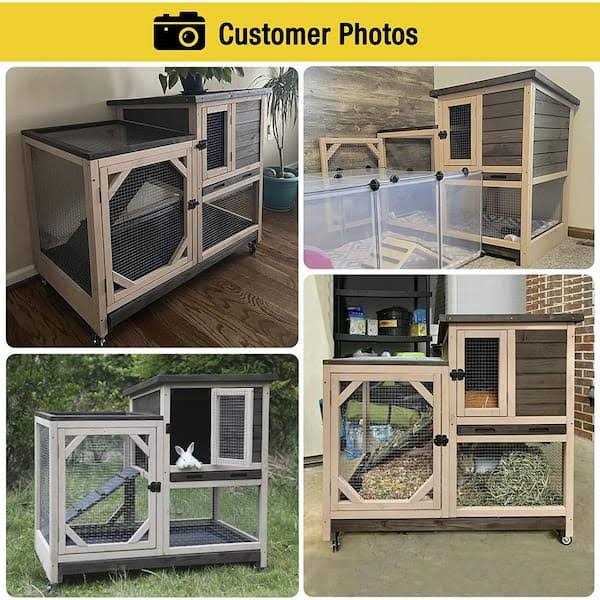 Large Indoor Rabbit Hutch with Pull out Tray U872