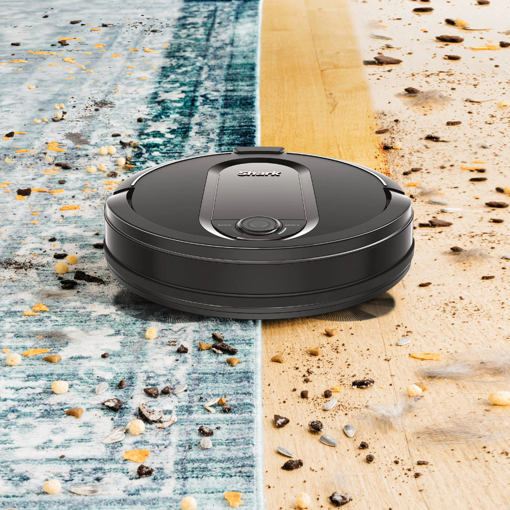 Black Robot Vacuum Cleaner with Self Empty Charger Base D123