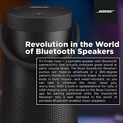 Black Portable Bluetooth Speaker with 360 Degree Sound Z14712
