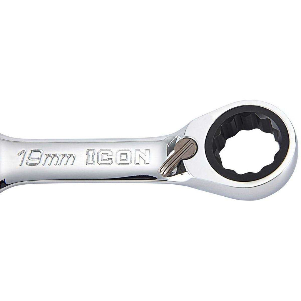 Professional Stubby Ratcheting Combination Wrench Set C36833
