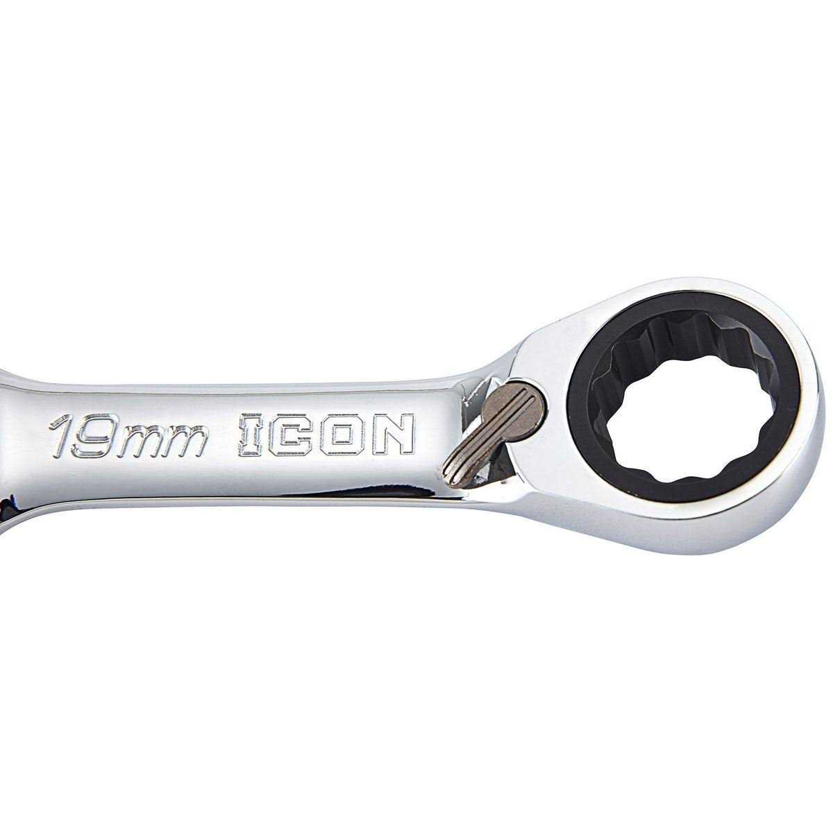 Professional Stubby Ratcheting Combination Wrench Set C36833