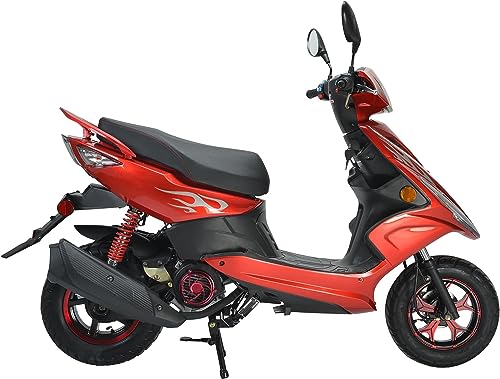 150cc Gas Moped Scooter with 10 inches Aluminum Wheels Black W1516