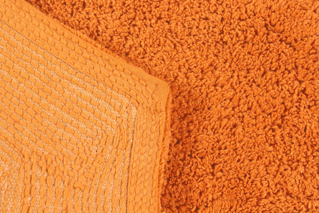 100% Cotton Tufted Bath Rug, 22" Round, Terracotta B953