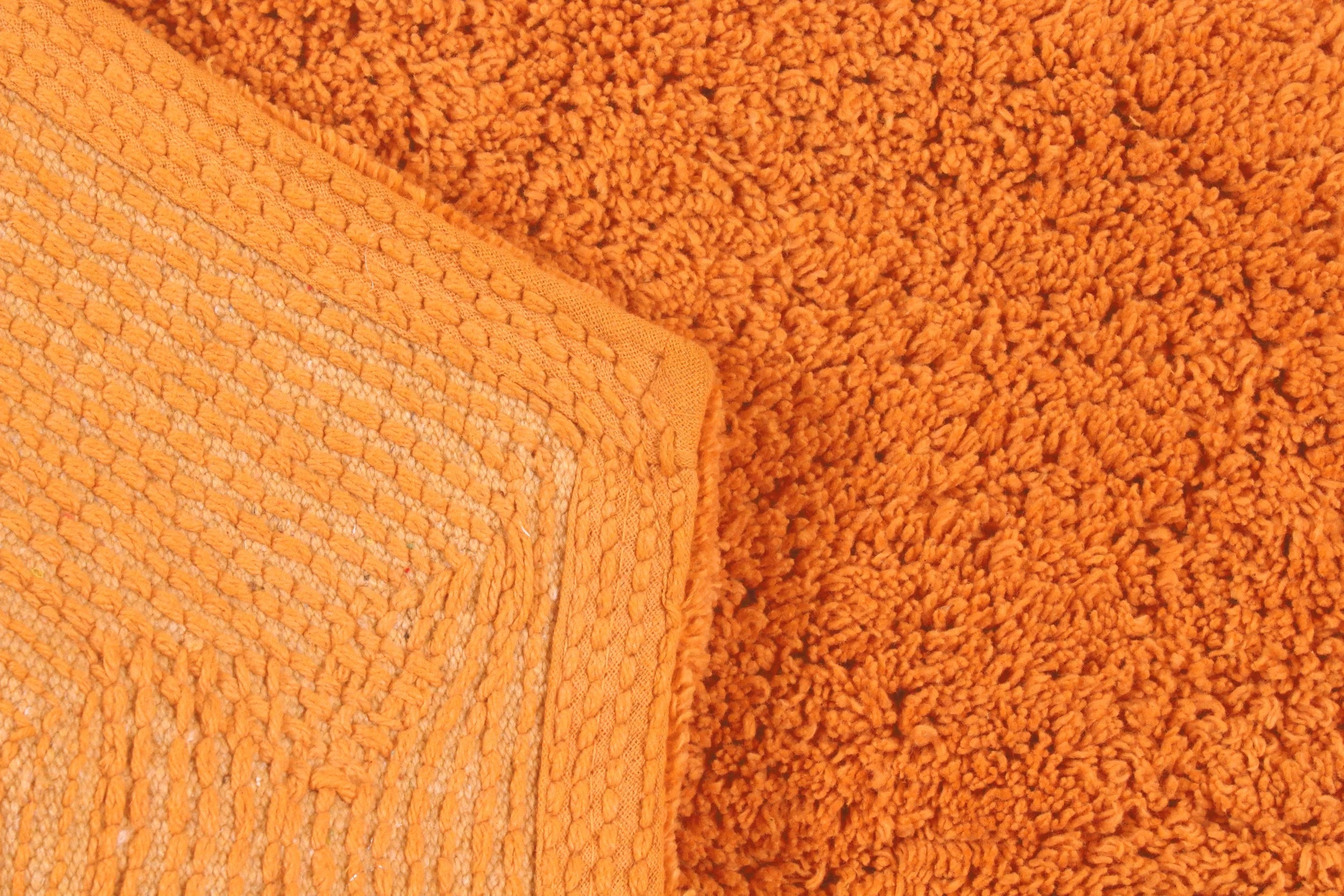 100% Cotton Tufted Bath Rug, 22" Round, Terracotta B953