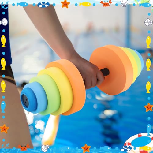 Adjustable Aquatic Exercise Dumbbells with 4 EVA Foam B529