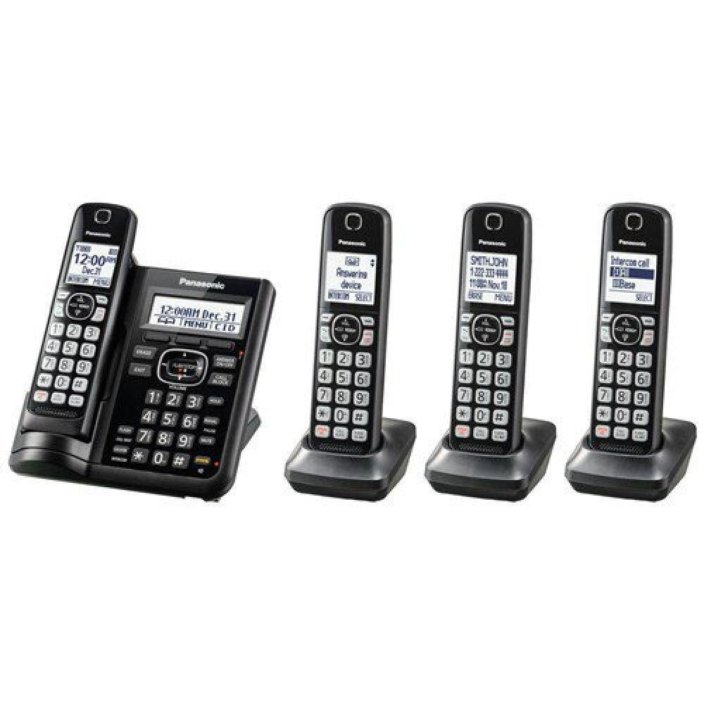 4 Handset Cordless Phone with Answering Machine W131