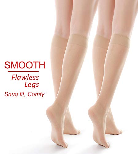 9 Pairs Knee High Pantyhose 20D Nylon Stockings O55555