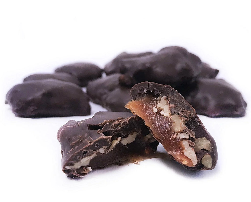 Pecan Caramel Clusters with Dark Chocolate, 5 lbs E48251