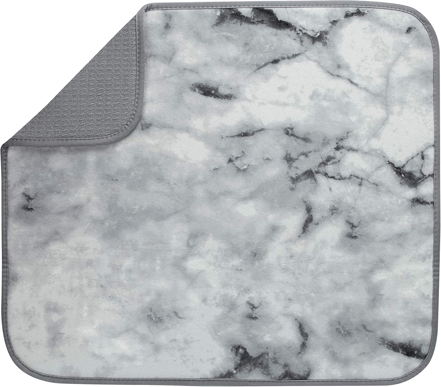 16 Inch x 18 Inch Absorbent Reversible Microfiber Dish Mat U511453