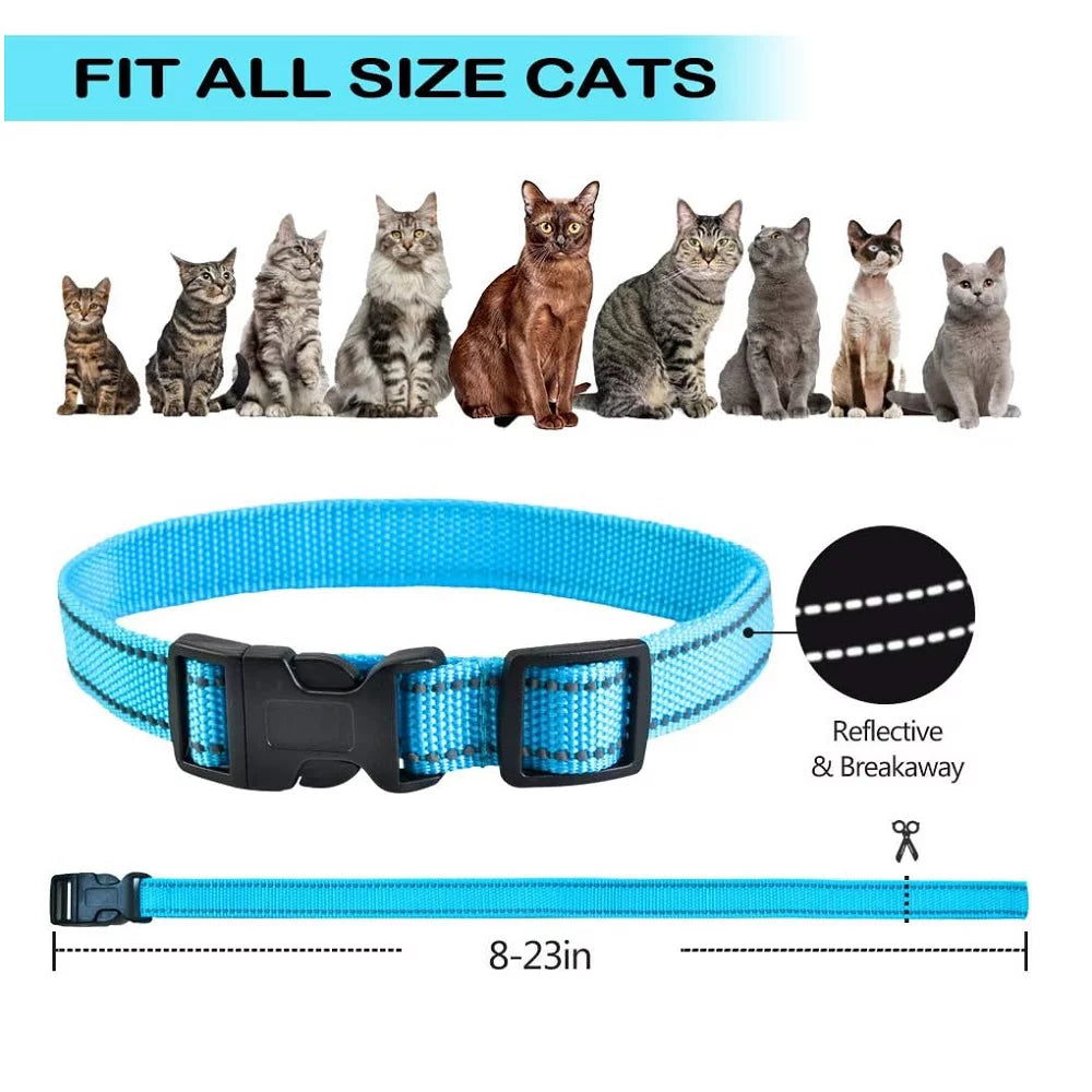 Cat Shock Collar with Sound Vibrate and Shock 3 Working Modes Waterproof Rechargeable Q5108