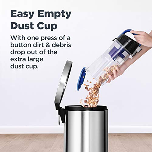Compact Bagless Upright Vacuum Cleaner, Blue N743