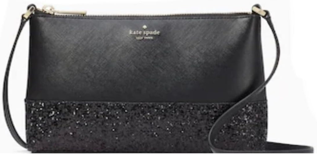 Black Glitter Crossbody D623