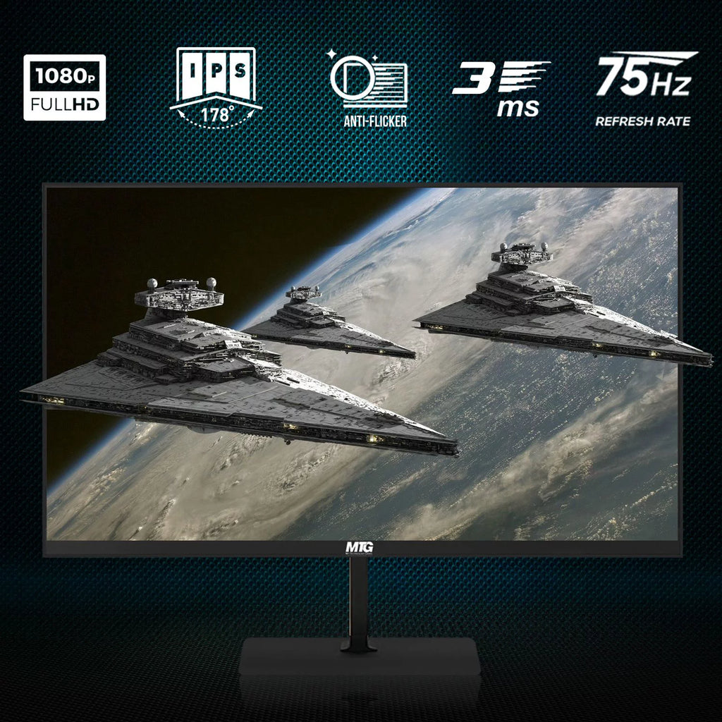 Restored Gaming Desktop PC, Intel Core i5 4th Gen, GT 1030 Graphics, 16GB RAM, 1TB SSD, 24 Inch Dual Monitor, RGB Keyboard Mouse, Speaker, Webcam, Win 10 Pro (Refurbished) T536