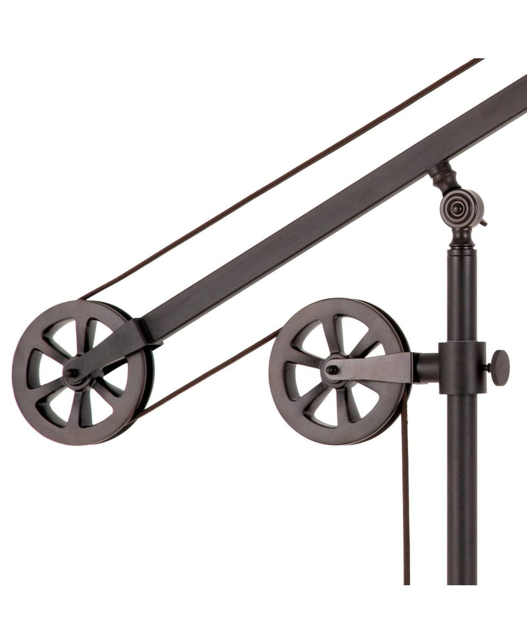 Blackened Bronze Floor Lamp with Pulley System S8576