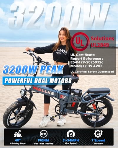 20" Fat Tire Folding Full Suspension Electric Bike P276