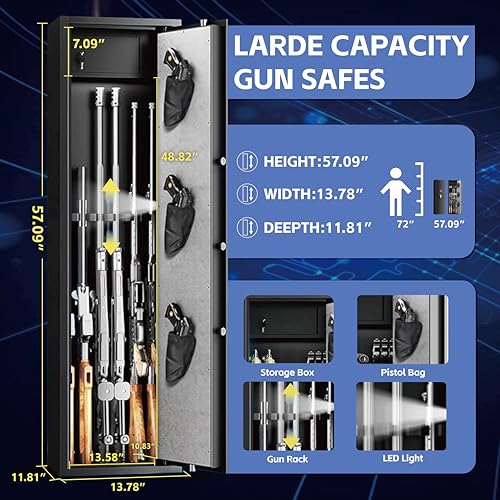 Large Gun Safe with Removable Shelf H6468