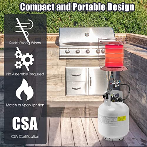 35,000-42,000 BTU Portable Propane Heater with Tip-over Switch & Safety Shut-off H4304