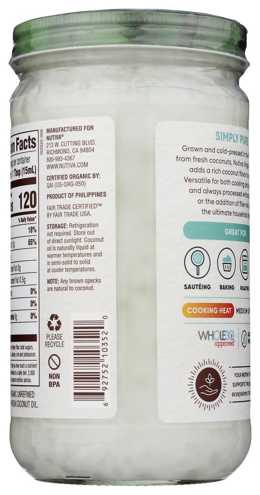 Organic Extra Virgin Coconut Oil, 23 fl oz C129