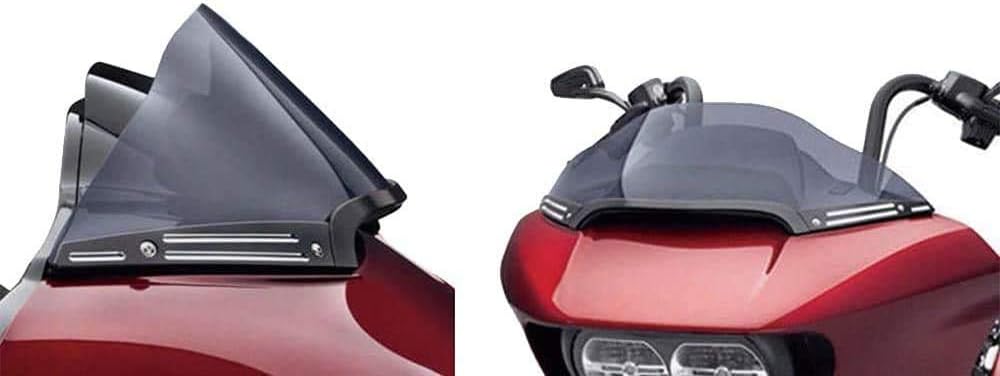 Black Split Windshield Side Trim Center Trim Kit for Harley Touring Road Glide Models Z2472
