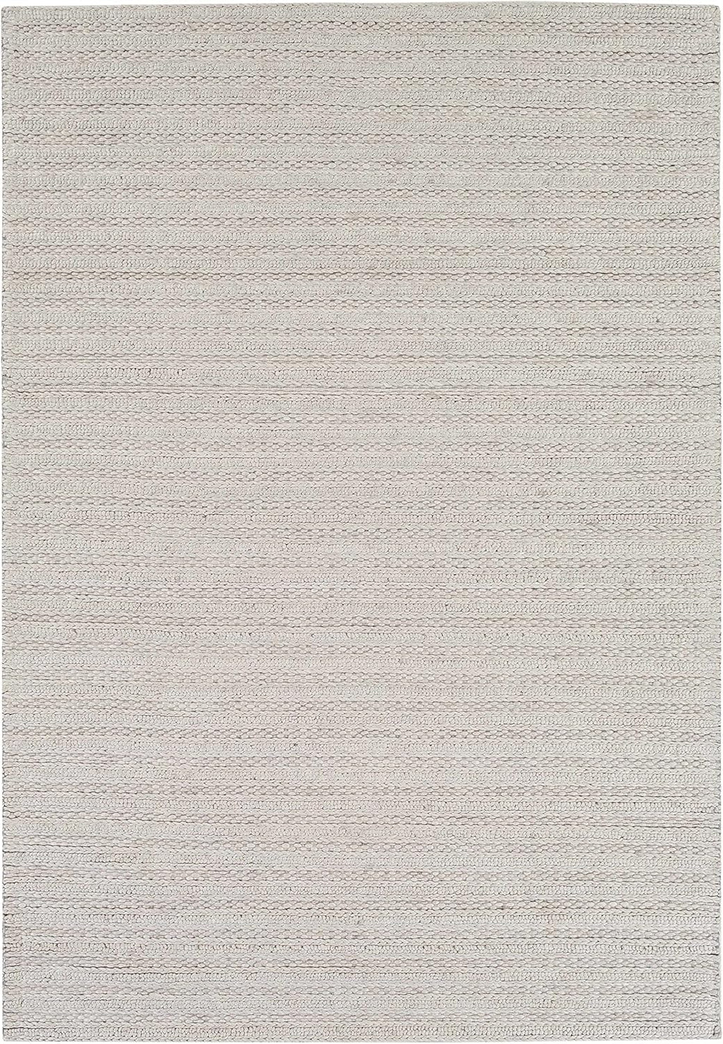 Wool & Viscose Bohemian Area Rug, Ivory, Beige, Cream, Grey, 10' x 14' D92787
