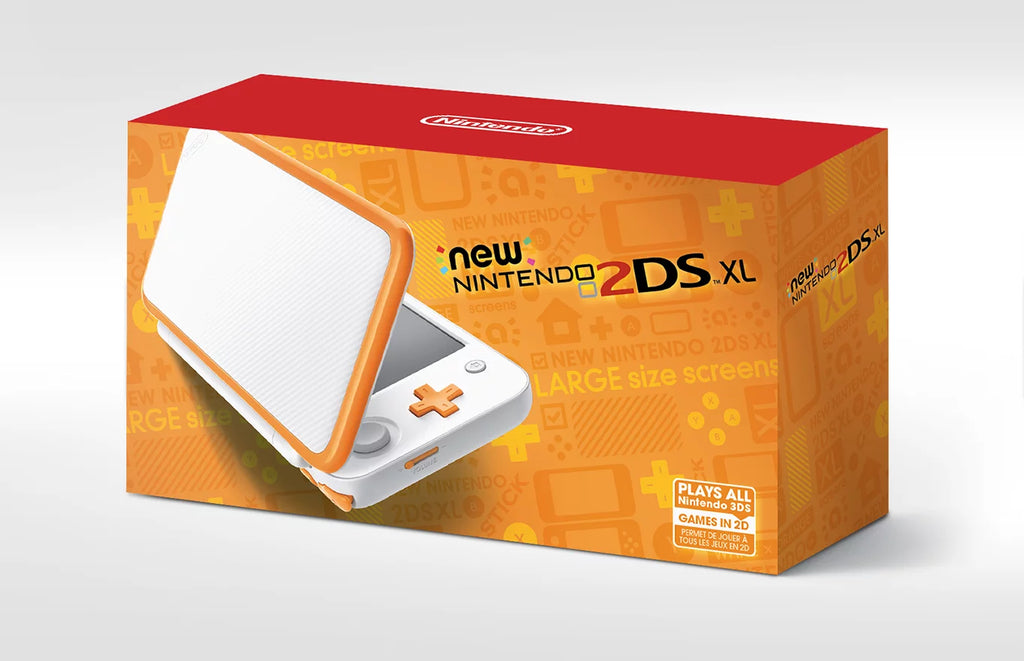 White & Orange Portable Gaming Console F24743