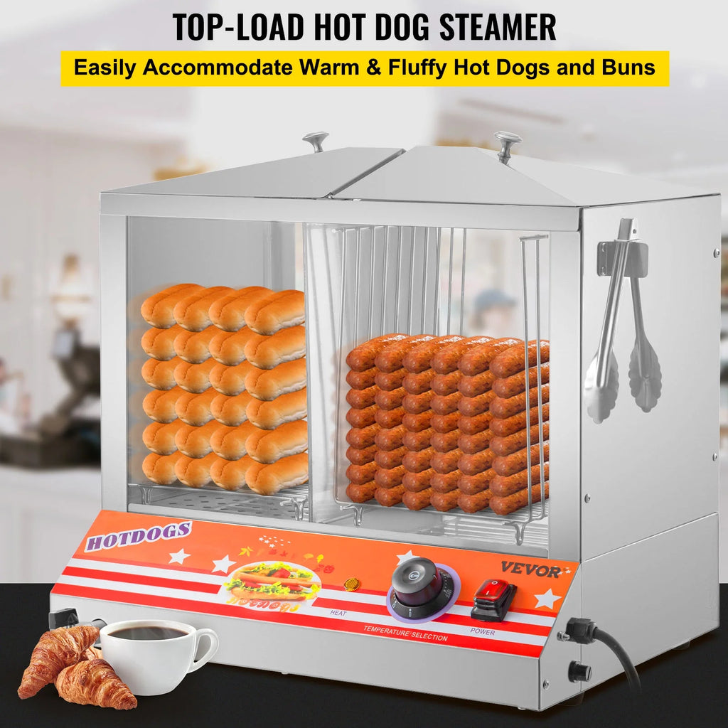 Stainless Steel Electric Hot Dog Warmer with Bun Warmer N2067