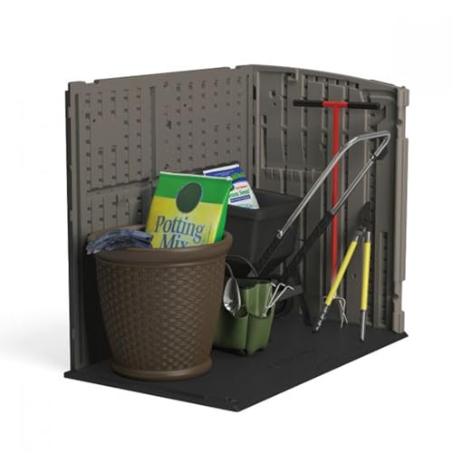Outdoor Storage Shed, Horizontal, 4' x 2.5', Stoney Grey Z50604