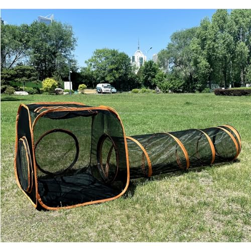 Large Cat Tent Outdoor with Tunnel V7095
