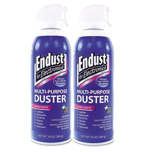 Compressed Air Duster, 10oz, 2 per Pack W385