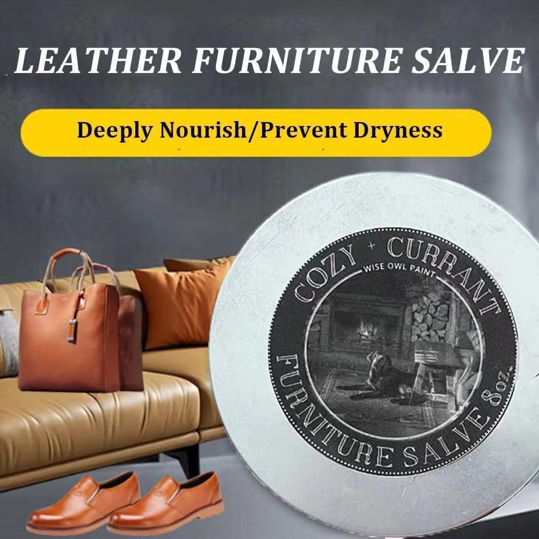 8.5 ounces Furniture Salve and Brush Q405354