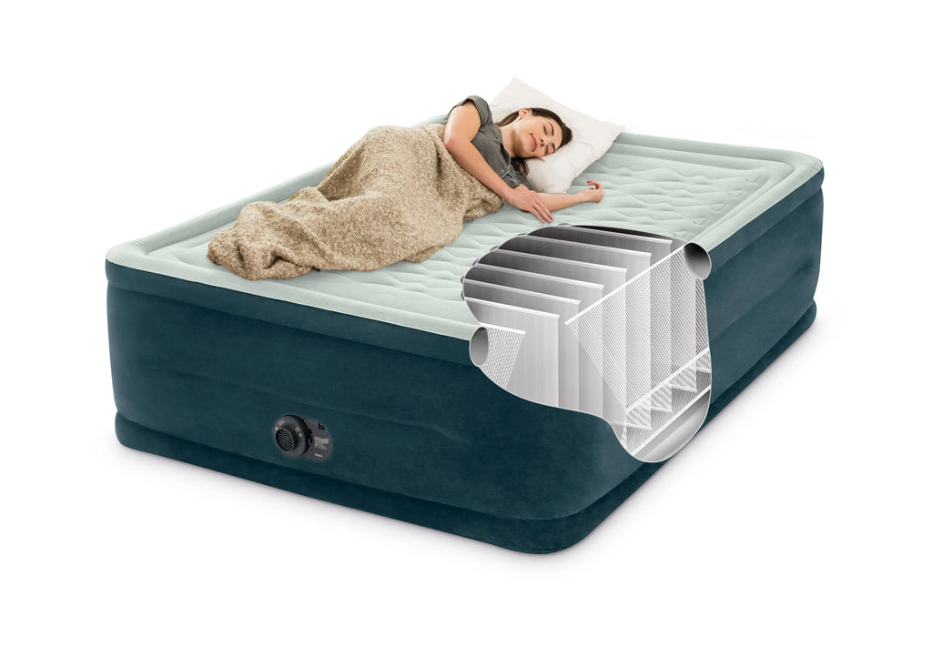 Queen Dura-Beam Airbed Mattress with Internal Pump D6943