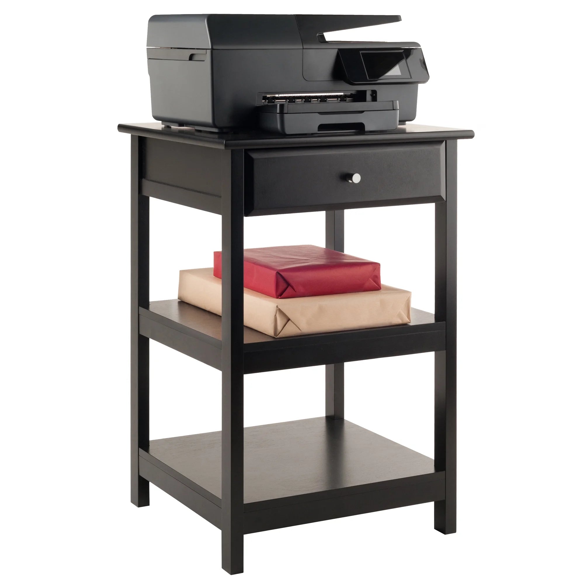 Black Finish Printer Stand U481530