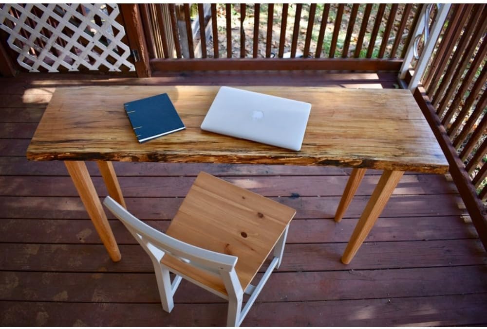 Spalted Live Edge Wood Desk B377